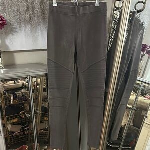 Stylish Gray Moto Leggings